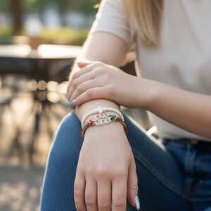 Set of 3 adjustable Autism Awareness bracelets - unisex